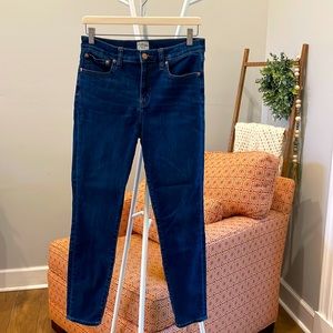 J. Crew 9" mid-rise toothpick jean.  Women's Size 8/29